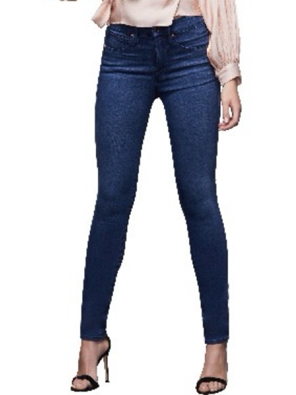 Good American Good Legs High Waist Skinny Jeans (Blue 370), Sz 8/29